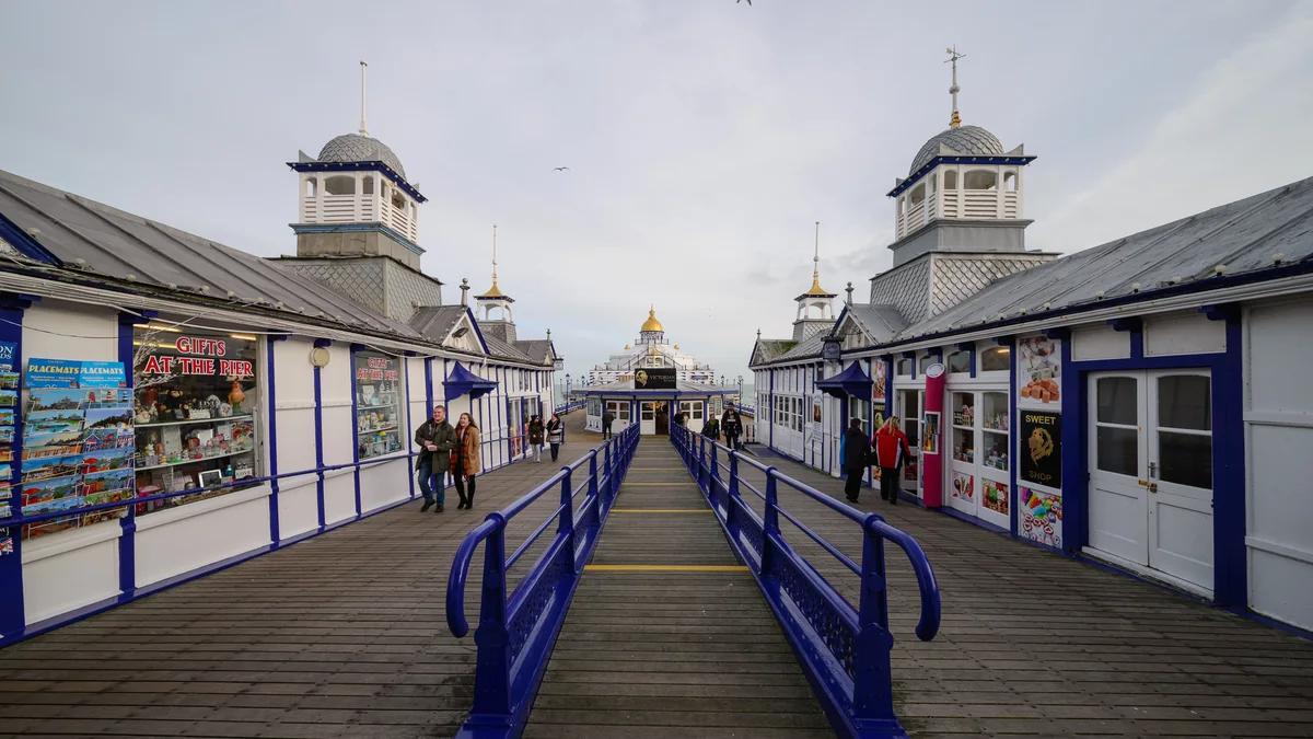 The deck of Eastbourne pier